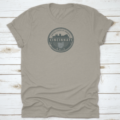 Grunge Round Rubber Stamp With Name Of Ohio, Cincinnati, United States | Binge T-shirt Shop