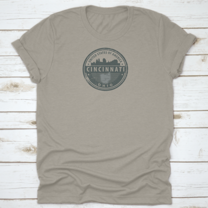 Grunge Round Rubber Stamp With Name Of Ohio, Cincinnati, United States | Binge T-shirt Shop