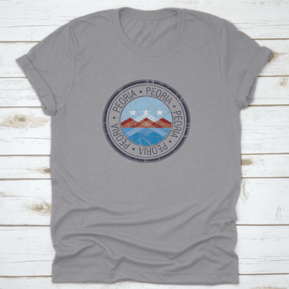 City Of Peoria, Arizona Postal Rubber Stamp, Vector Object Over White | Binge T-shirt Shop