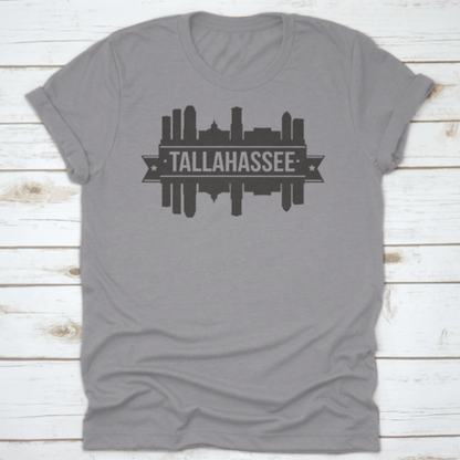 Tallahassee Skyline Silhouette Design City Vector Art Landmark Print | Binge T-shirt Shop