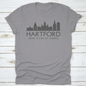 Hartford Skyline Silhouette Design City Vector Art Famous Buildings | Binge T-shirt Shop