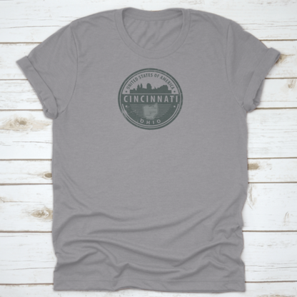 Grunge Round Rubber Stamp With Name Of Ohio, Cincinnati, United States | Binge T-shirt Shop