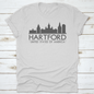 Hartford Skyline Silhouette Design City Vector Art Famous Buildings | Binge T-shirt Shop