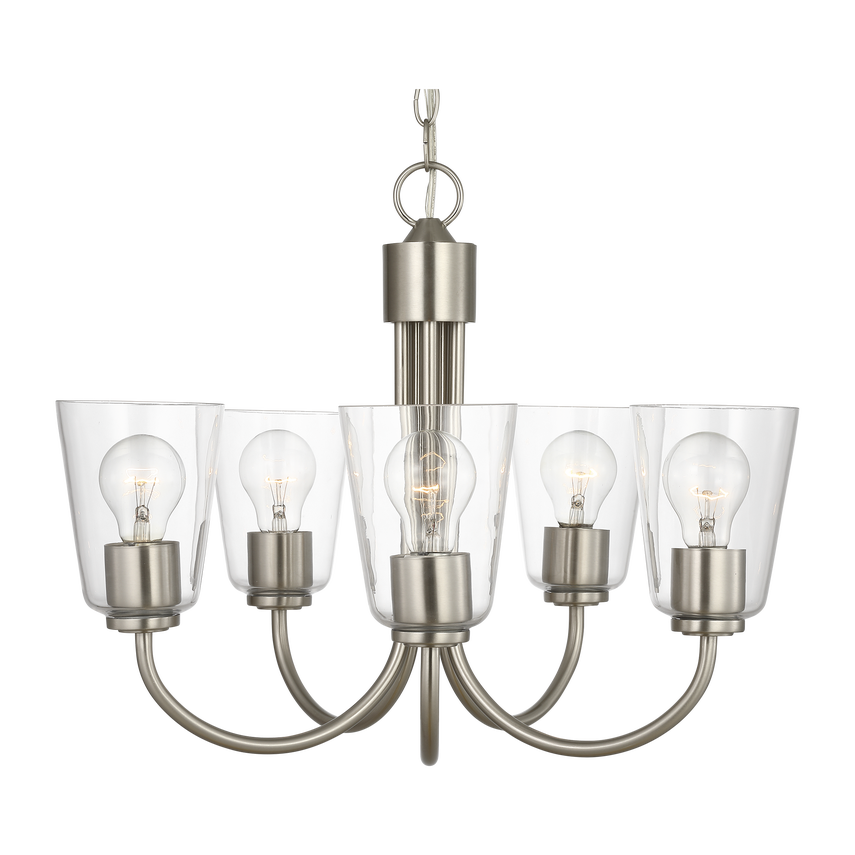 Miles Medium Clear Glass Chandelier