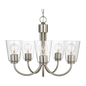 Miles Medium Clear Glass Chandelier