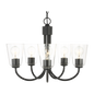 Miles Medium Clear Glass Chandelier