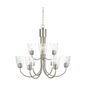 Miles Large Clear Glass Chandelier
