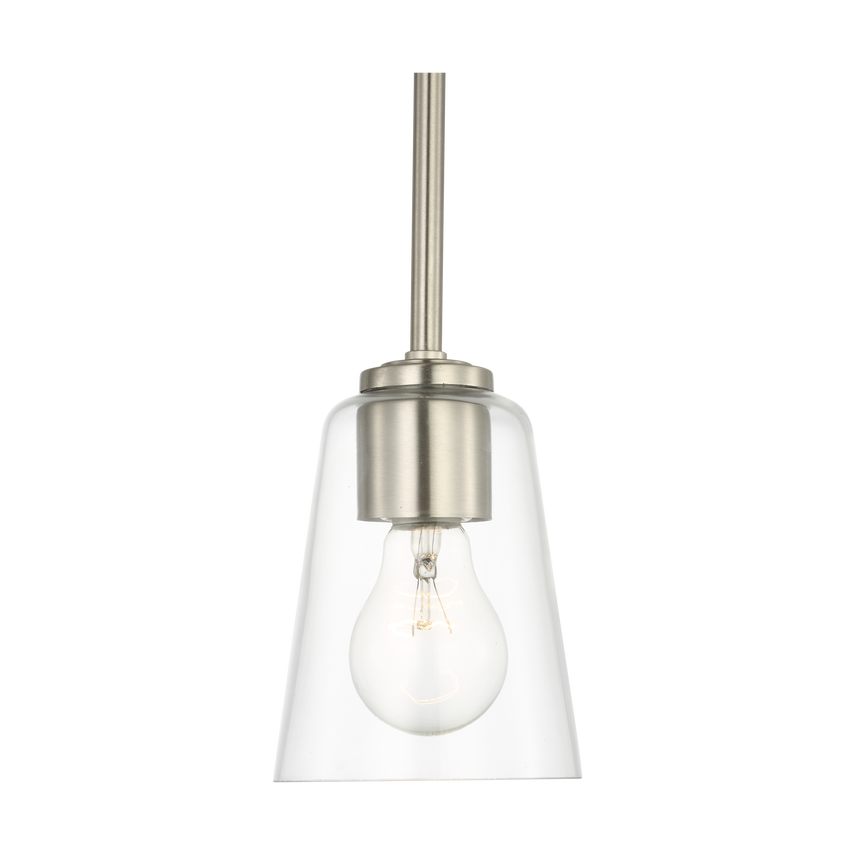 Miles One Light Mini-Clear Glass Pendant