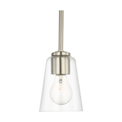 Miles One Light Mini-Clear Glass Pendant