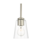 Miles One Light Mini-Clear Glass Pendant