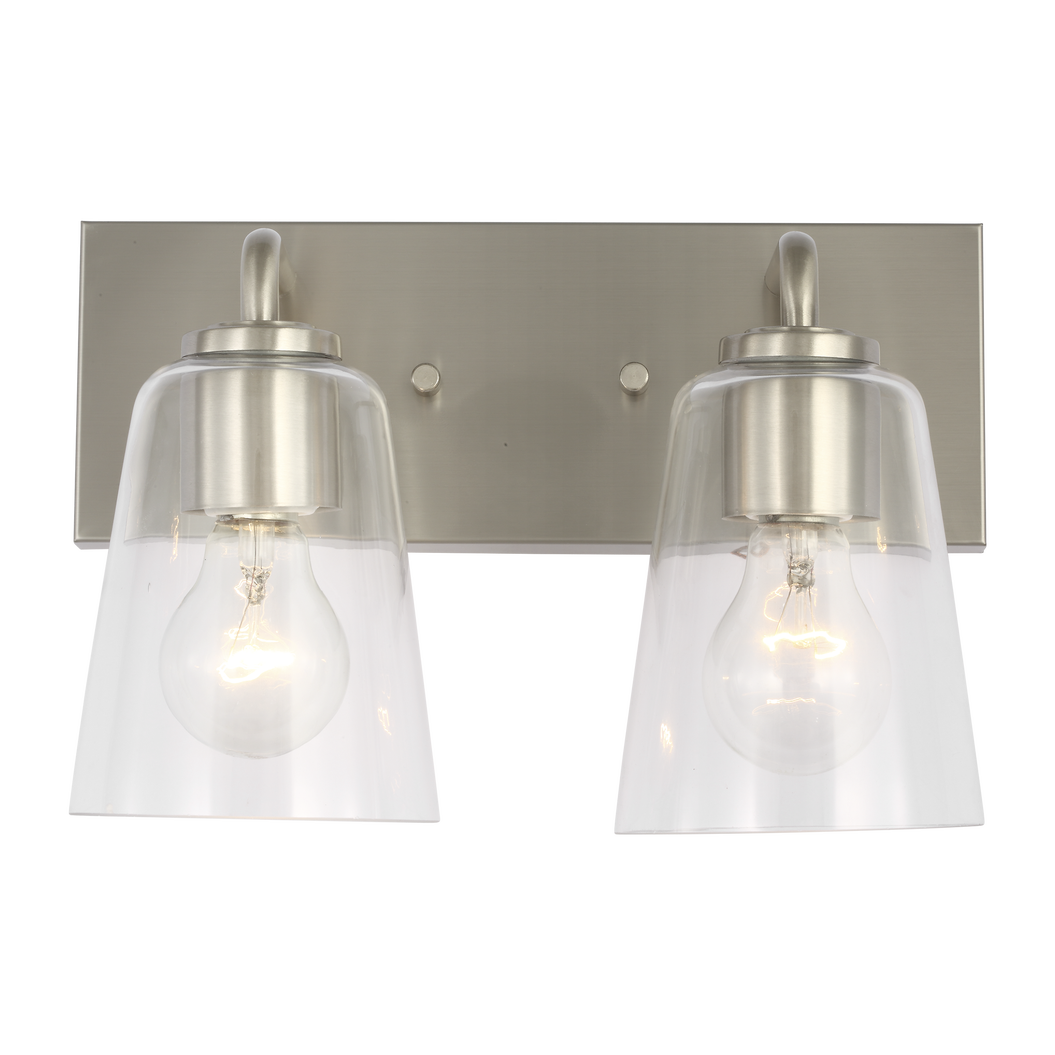 Miles Medium Clear Glass Vanity