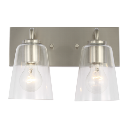 Miles Medium Clear Glass Vanity