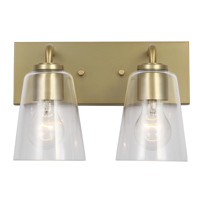 Miles Medium Clear Glass Vanity