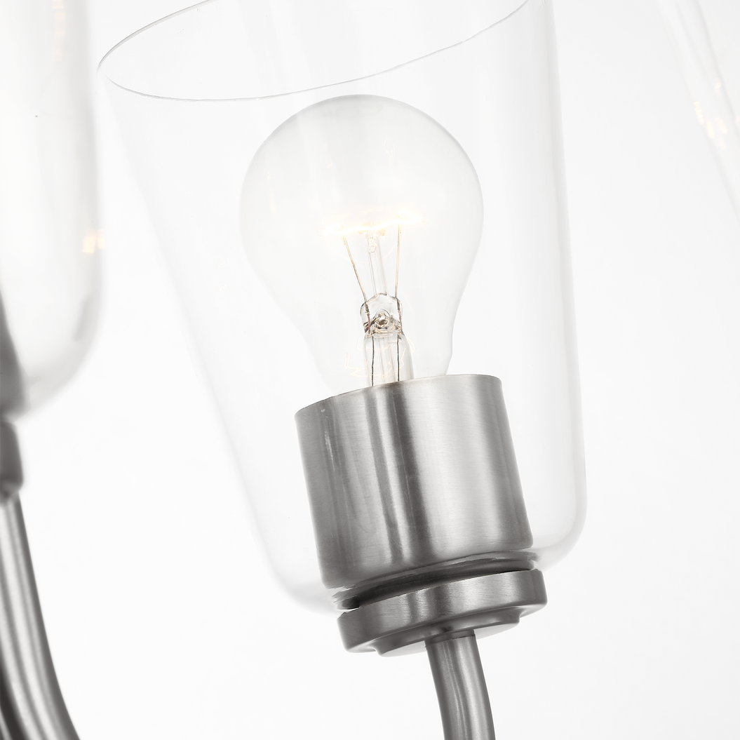 Miles Medium Clear Glass Chandelier