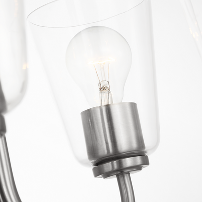 Miles Medium Clear Glass Chandelier