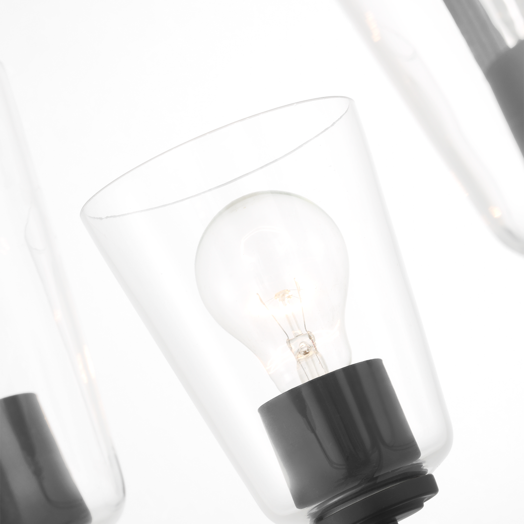 Miles Medium Clear Glass Chandelier