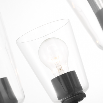 Miles Medium Clear Glass Chandelier