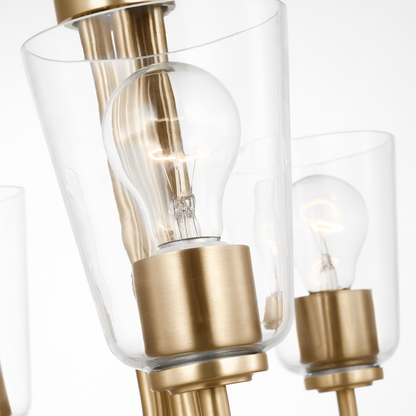 Miles Medium Clear Glass Chandelier