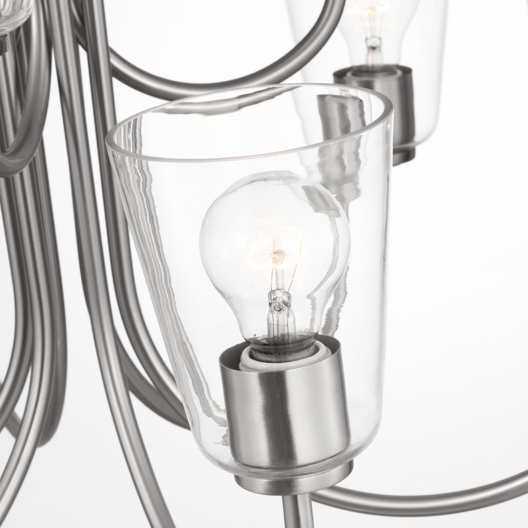 Miles Large Clear Glass Chandelier