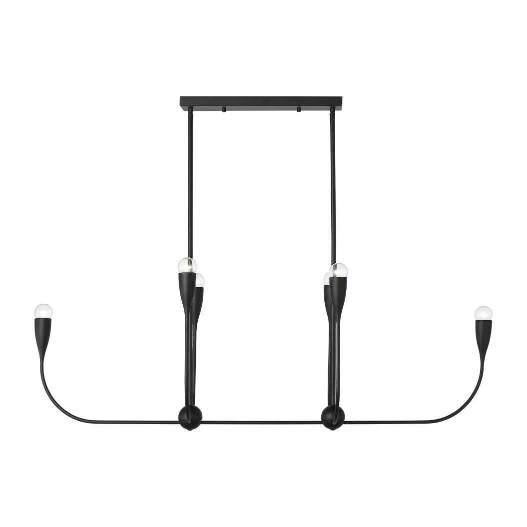 Maya Six Light Linear Chandelier