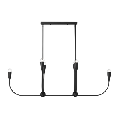Maya Six Light Linear Chandelier