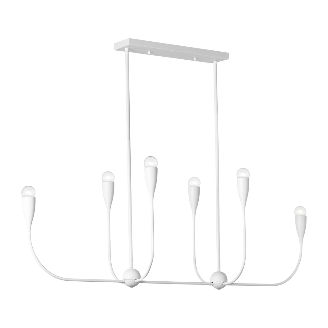 Maya Six Light Linear Chandelier