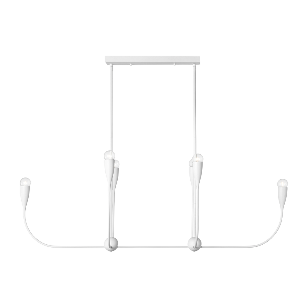 Maya Six Light Linear Chandelier