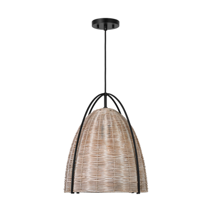 Norman Large Wicker Pendant