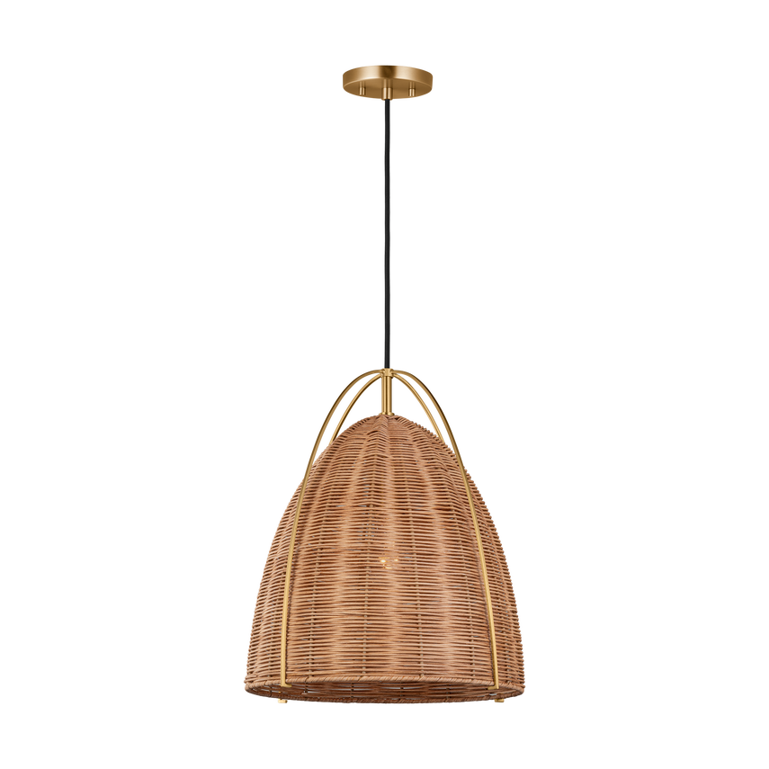 Norman Medium Wicker Pendant