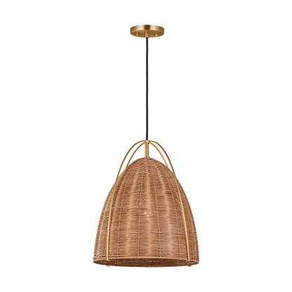 Norman Medium Wicker Pendant