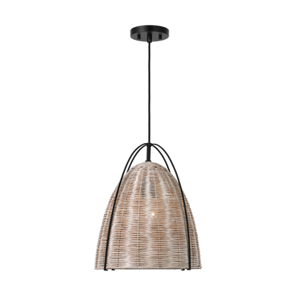 Norman Medium Wicker Pendant