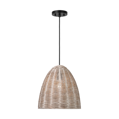 Norman Medium Wicker Pendant