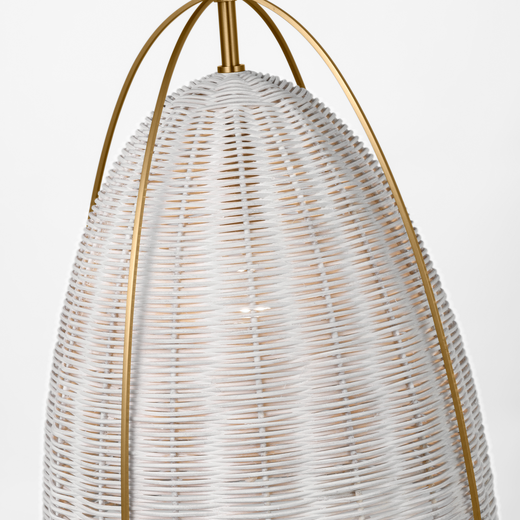 Norman Medium Wicker Pendant