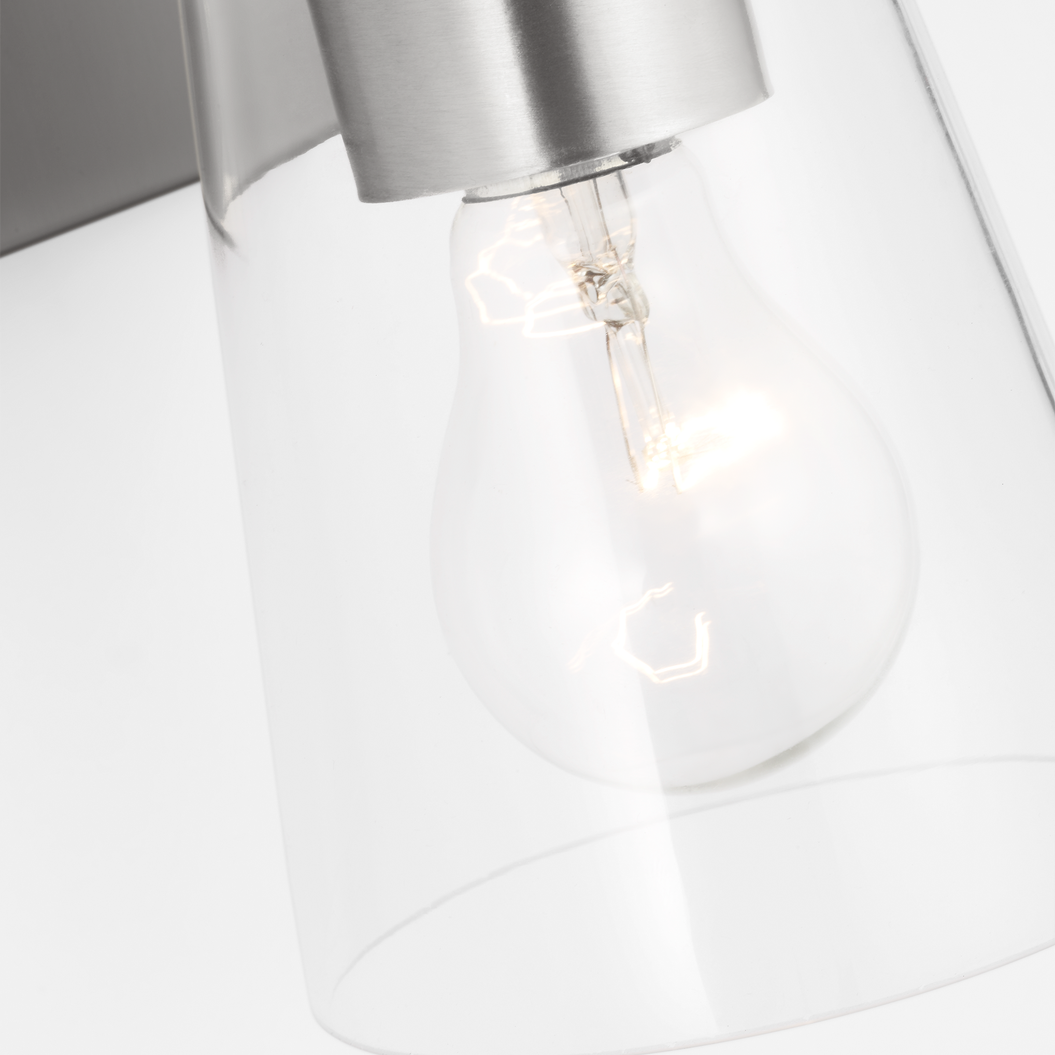 Miles Small Clear Glass Vanity