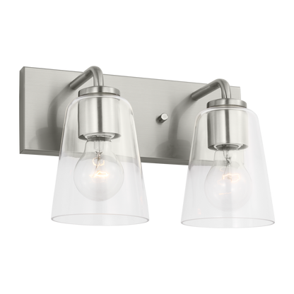 Miles Medium Clear Glass Vanity