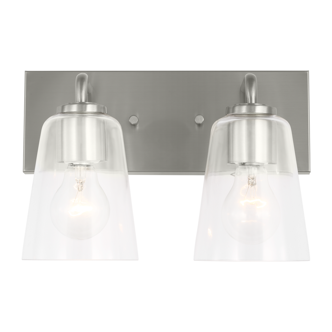 Miles Medium Clear Glass Vanity