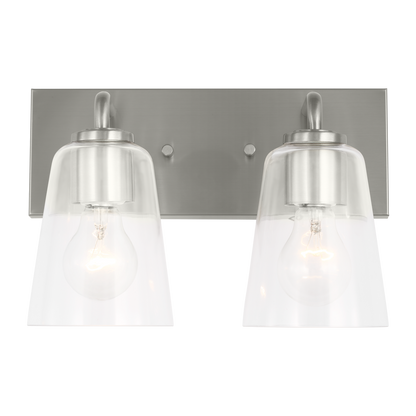 Miles Medium Clear Glass Vanity