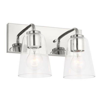 Miles Medium Clear Glass Vanity