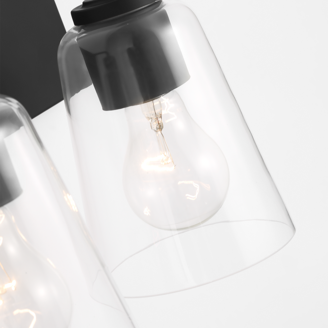 Miles Medium Clear Glass Vanity