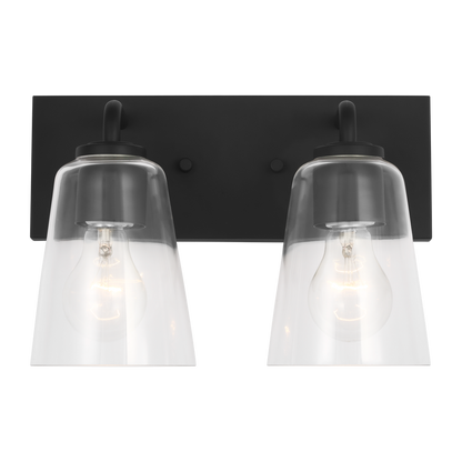 Miles Medium Clear Glass Vanity