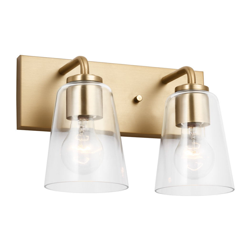 Miles Medium Clear Glass Vanity