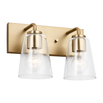 Miles Medium Clear Glass Vanity