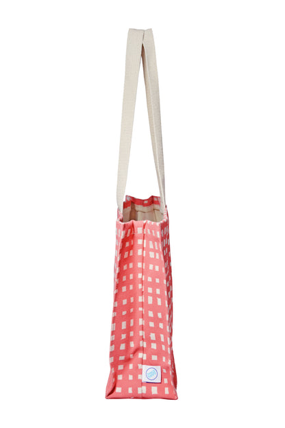 Micro Grid Mini Shopper Tote