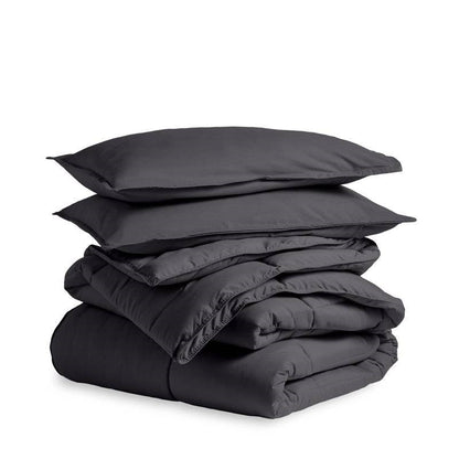 King/Cal King Size All Season Super Soft Down Alternative Comforter Set Grey