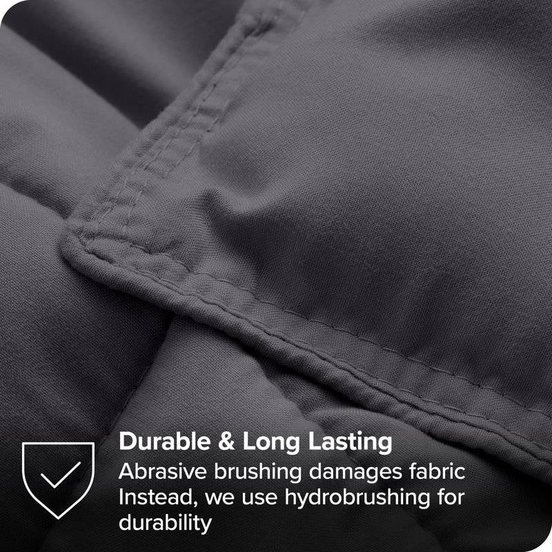 Queen Size All Season Super Soft Down Alternative Comforter Set Grey