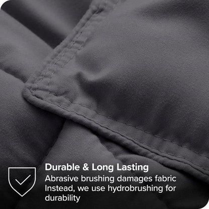 Twin/Twin XL Size All Season Super Soft Down Alternative Comforter Set Grey