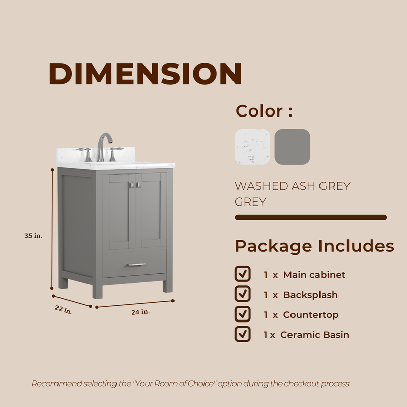 Caroline Avenue 24" Single Bath Vanity