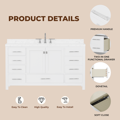 Caroline Avenue 60" Single Bath Vanity