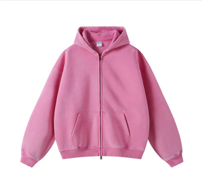 Kuegou Men's Military Green Hooded Jacket