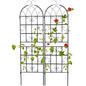 Set of 2 - 6-Ft Heavy Duty Outdoor Galvanized Metal Garden Trellis